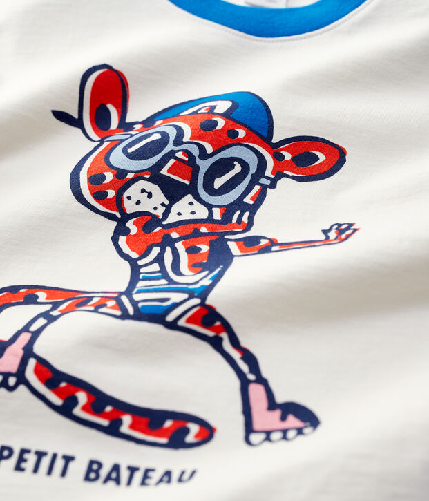 Unisex Children's Short-Sleeved T-Shirt white/blue